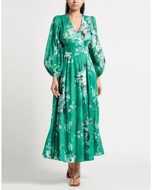 Zimmermann Green Maxi Dress Cotton