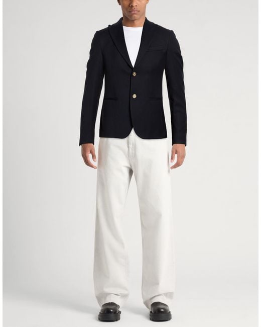 Daniele Alessandrini Blue Blazer for men
