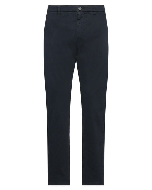 Department 5 Blue Midnight Pants Cotton, Elastane for men