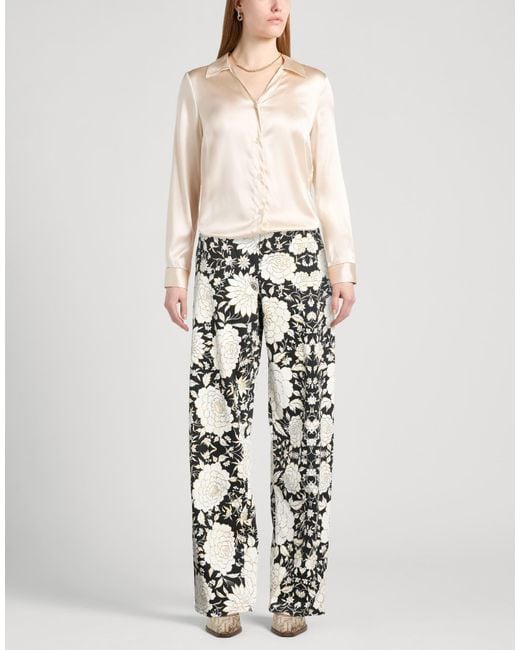 Roberto Cavalli White Pants Cotton, Elastane