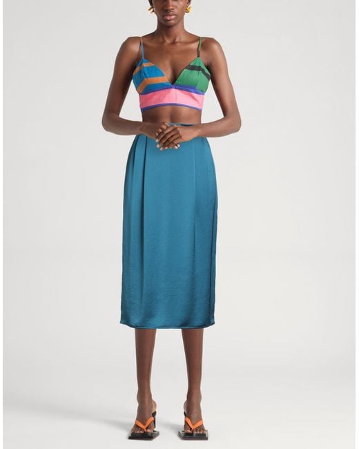 Weekend by Maxmara Blue Midi Skirt
