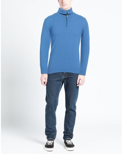 Berna Blue Turtleneck for men