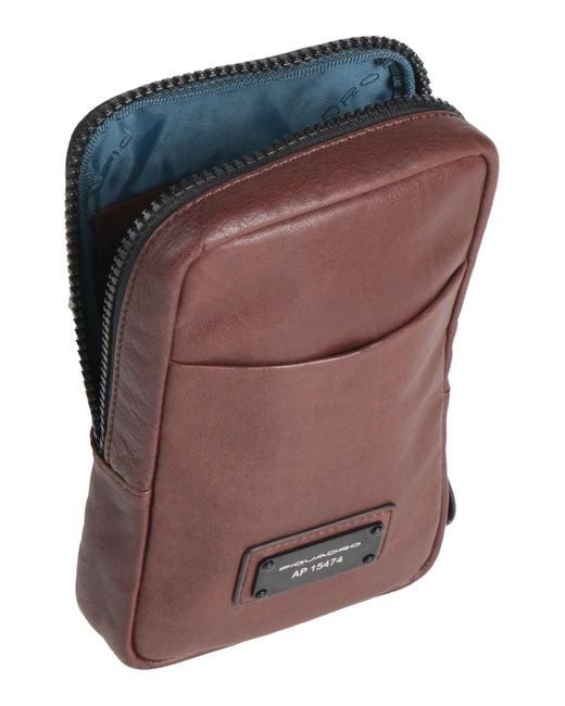 Piquadro Brown Cross-Body Bag Leather for men