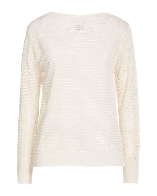 Lamberto Losani White Sweater Cotton