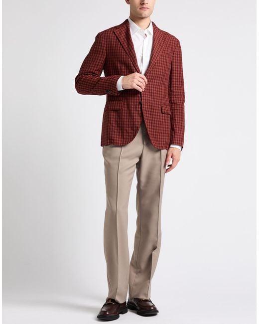 Boglioli Red Blazer for men