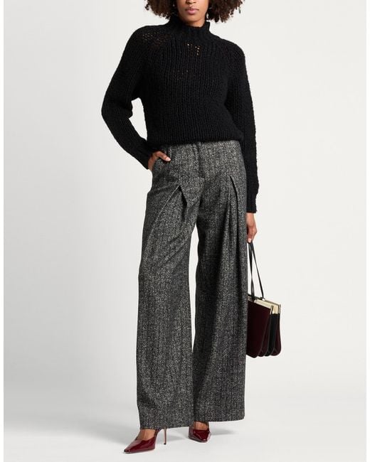 Dolce & Gabbana Gray Pants Virgin Wool, Wool, Polyamide, Elastane
