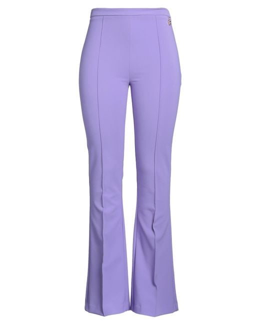 Elisabetta Franchi Purple Trouser