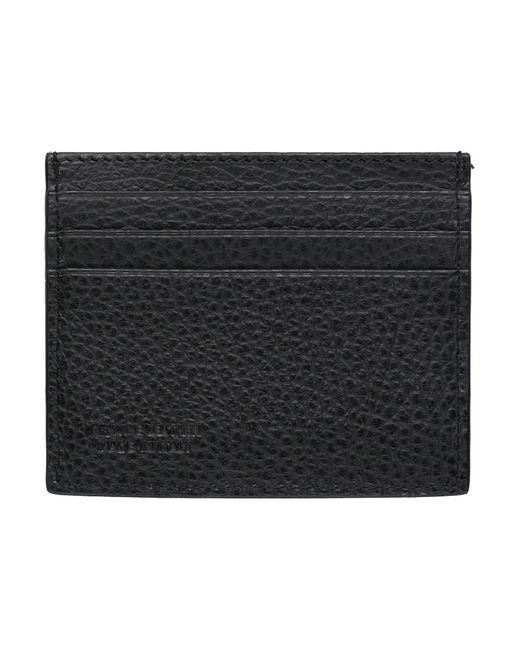 Kiton Black Cardholder for men