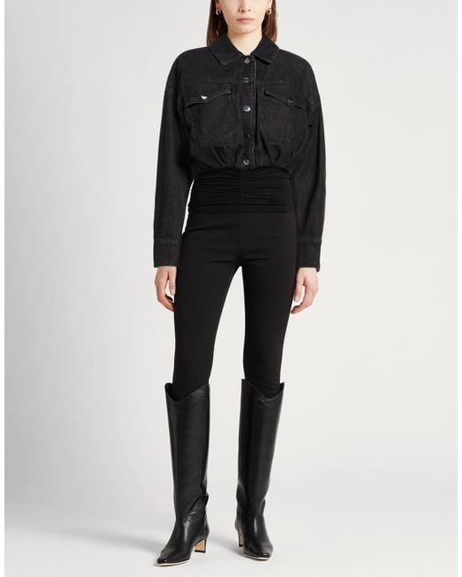 Sportmax Black Denim Outerwear