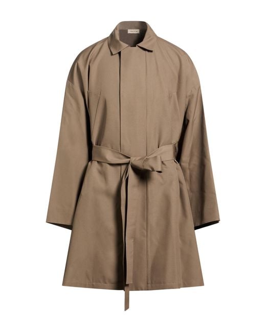 Fear Of God Brown Military Overcoat & Trench Coat Virgin Wool for men