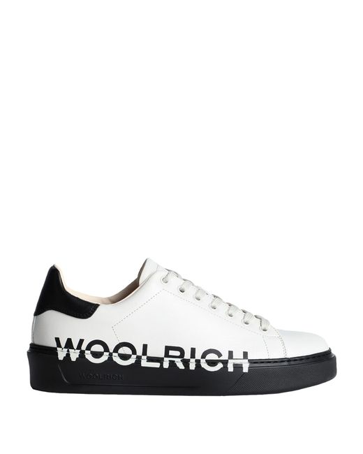 Woolrich White Logo-print Low-top Sneakers