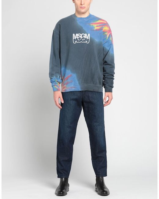 MSGM Blue Sweatshirt for men