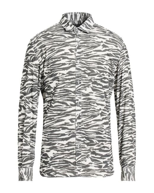 Messagerie Gray Patrizio Piscaglia Shirt Cotton for men