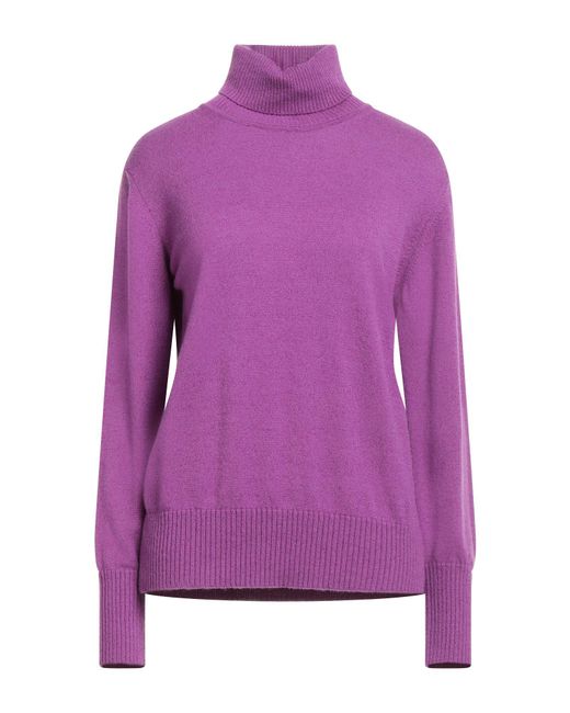 Alpha Studio Purple Turtleneck