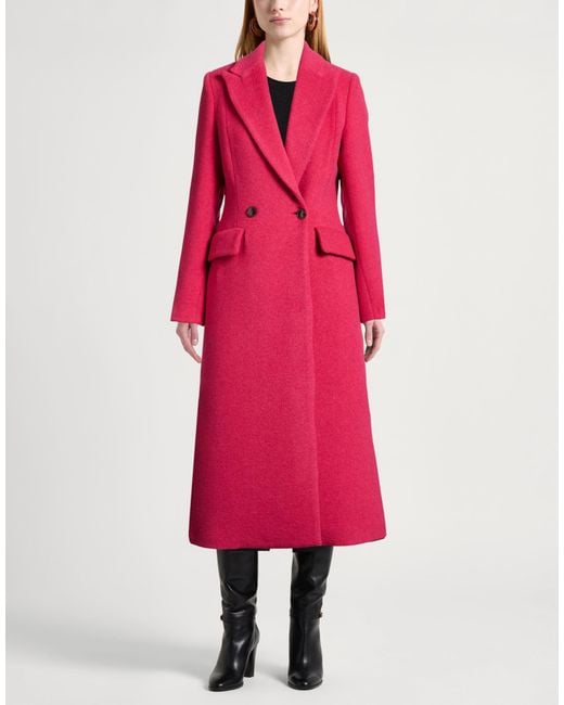 Suoli Pink Coat Acrylic, Polyester, Wool, Polyamide