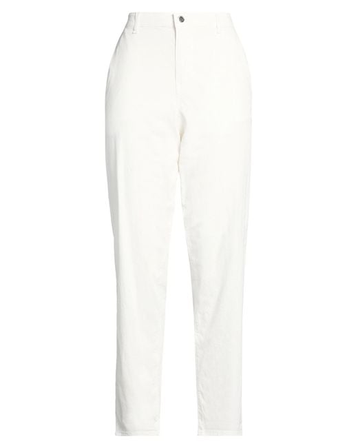 Emporio Armani White Jeans Cotton, Viscose, Elastane