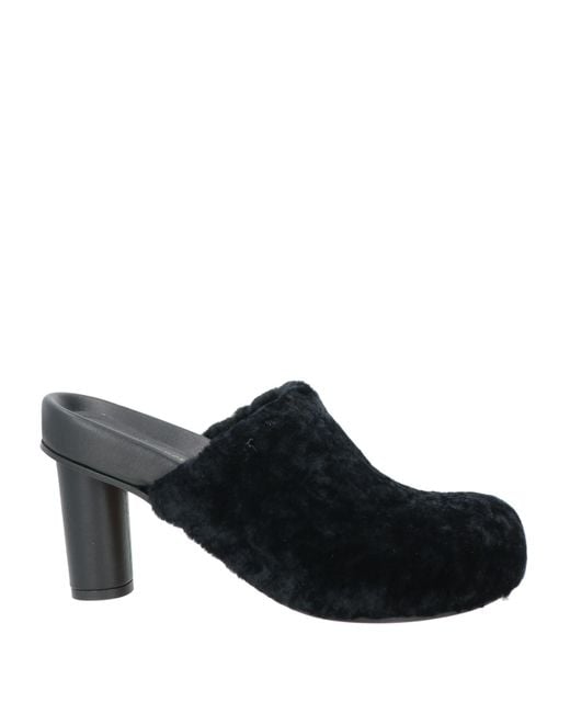 Paloma Barceló Black Ariel Mules & Clogs Shearling