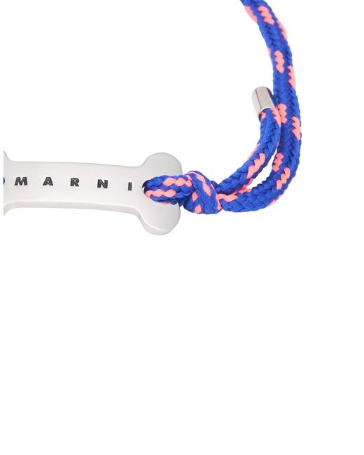 Marni Blue Bright Bracelet Textile Fibers for men