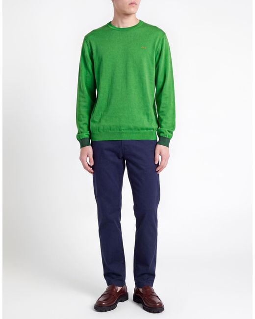 Sun 68 Green Jumper for men