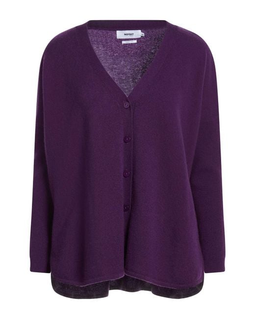 Not Shy Purple Cardigan