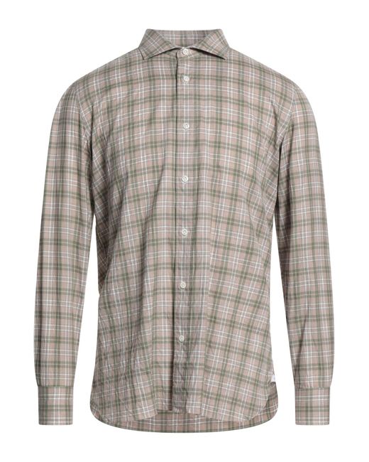 Giampaolo Gray Dove Shirt Cotton for men