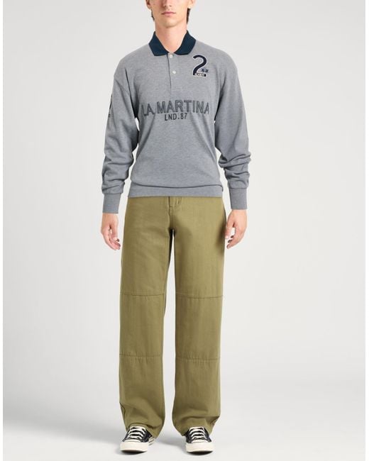 Polo La Martina de hombre de color Gray