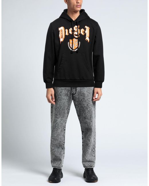 DIESEL Black Sweatshirt for men