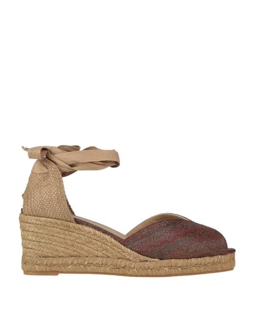 Castaner Brown Etro X Espadrilles Textile Fibers