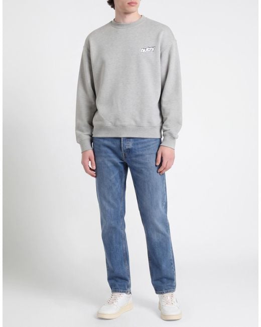 Autry Gray Sweatshirt Cotton, Polyester for men