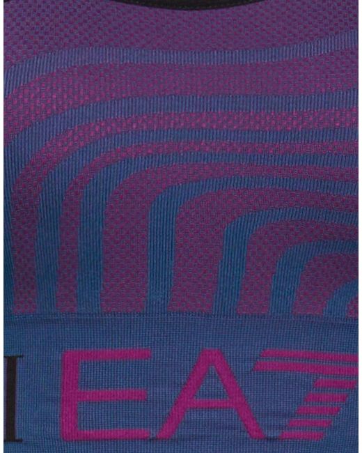 EA7 Blue Top Polyamide, Recycled Polyester, Elastane, Polypropylene
