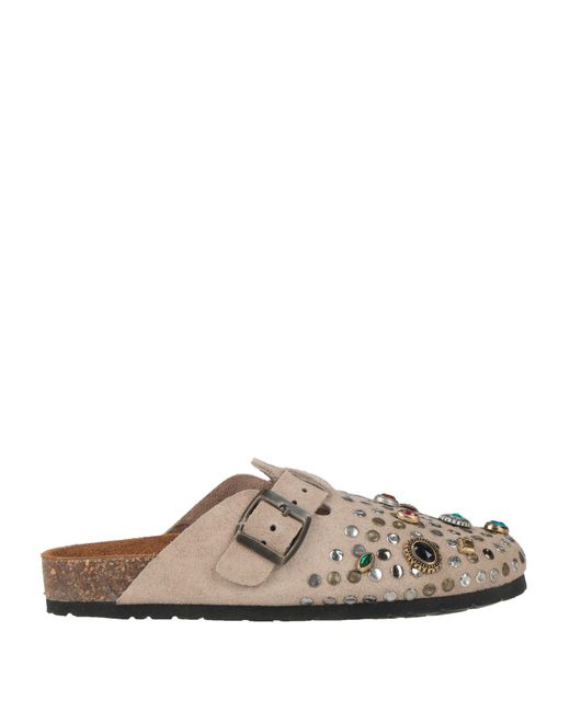 Post & Co Brown Mules & Clogs Leather