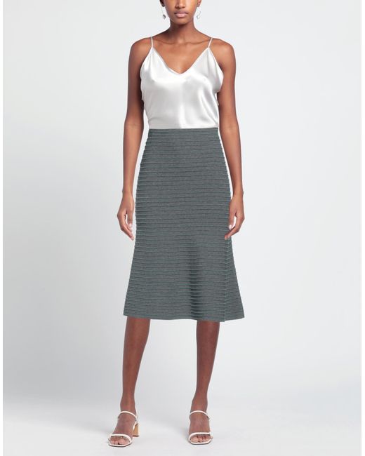 Emporio Armani Gray Midi Skirt