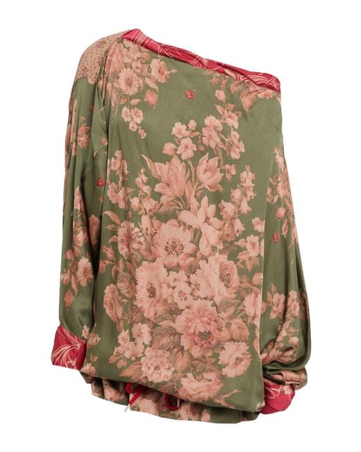 Vivienne Westwood Green Military Top Viscose, Metallic Fiber, Polyester