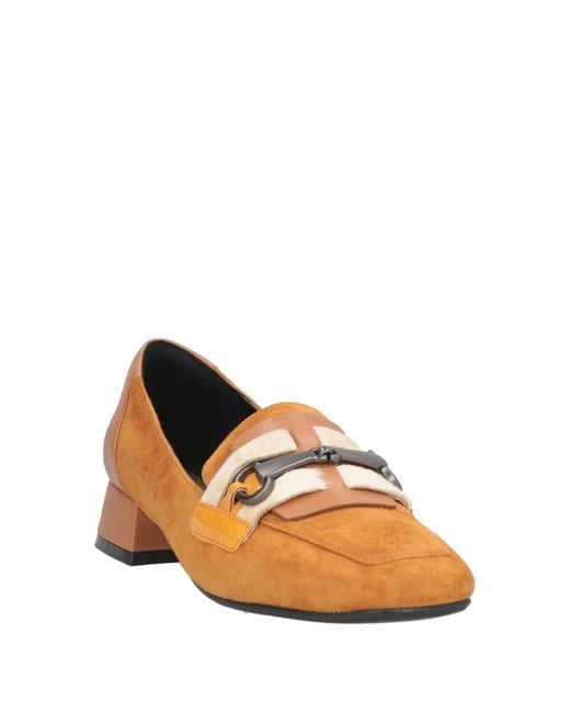 Luciano Barachini Brown Elite Camel Loafers Leather