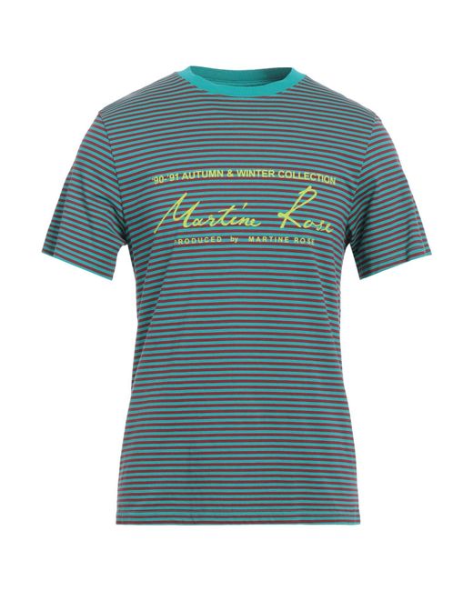 Martine Rose Blue T-Shirt Cotton for men