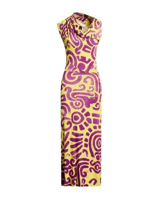 Vivienne Westwood White Maxi Dress Viscose, Elastane