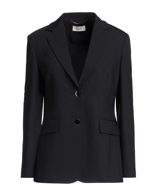 Agnona Black Blazer Wool, Elastane, Polyamide