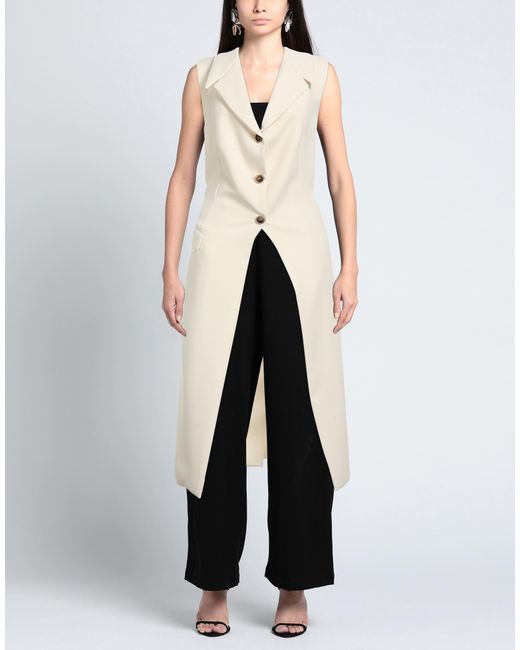 Semicouture White Overcoat