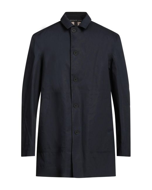 Esemplare Blue Overcoat & Trench Coat for men
