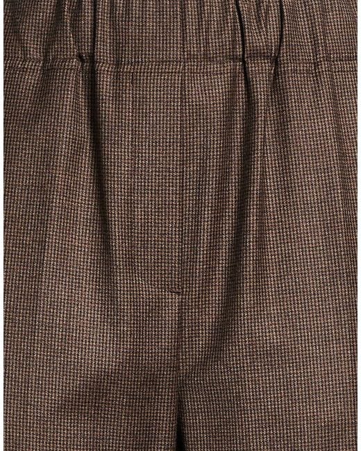 Weekend by Maxmara Brown Pants Virgin Wool, Elastane