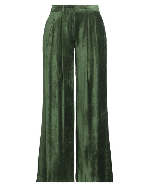 Nude Green Pants Viscose, Elastane