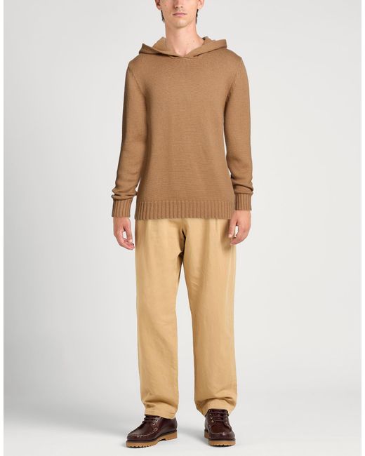 Alpha Studio Brown Sweater Wool for men