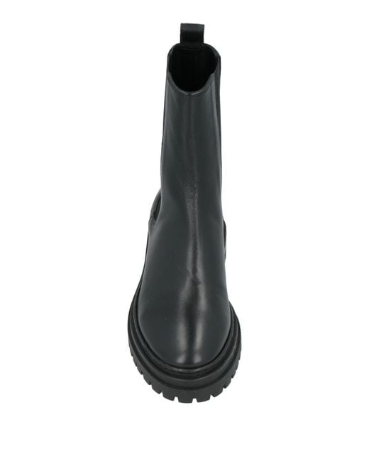 Bobbies Black Ankle Boots Leather