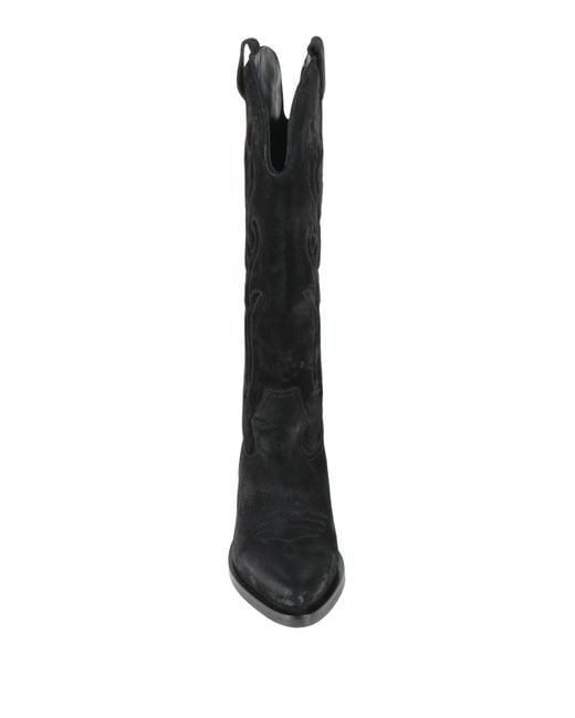 Carmens Black Boot Leather