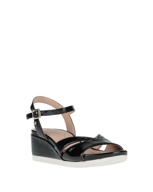 Geox Black Sandals Soft Leather