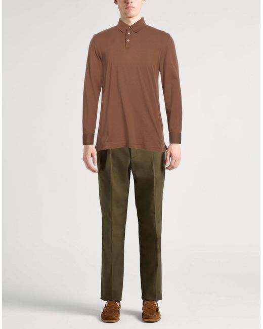 Polo Hackett de hombre de color Brown