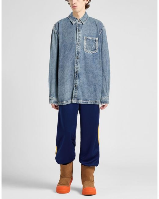 True Religion Blue Denim Shirts for men