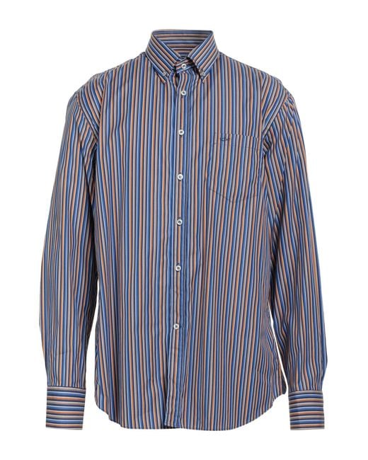 Paul & Shark Blue Shirt Cotton for men
