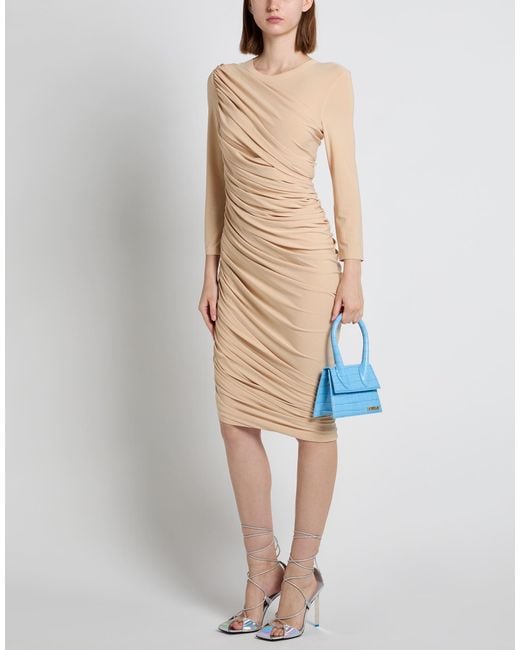 Norma Kamali Natural Midi Dress