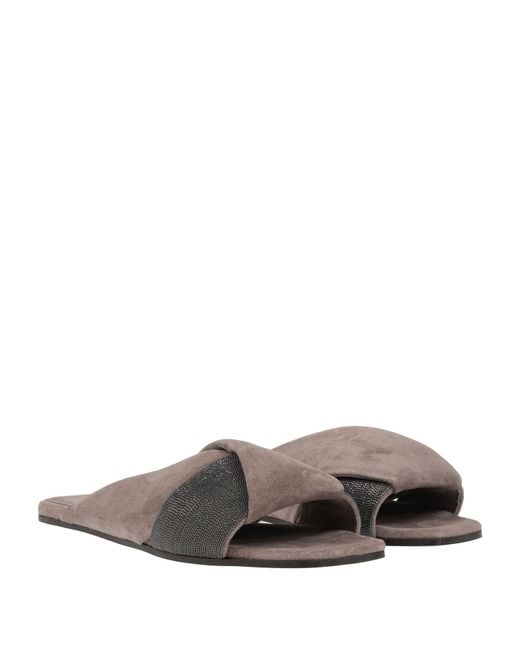 Brunello Cucinelli Gray Sandals